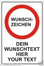 Schild Idividuell Verbotzeichen Warn - Gebot  Zeichen für Betriebs- Werksgelände