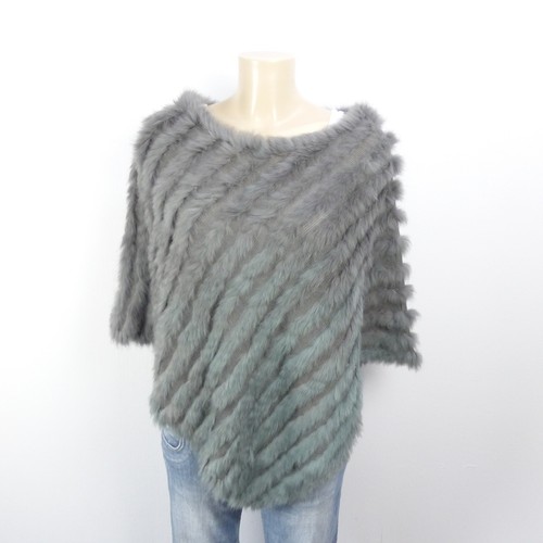 Barbara schwarzer poncho fell - schwarzer,