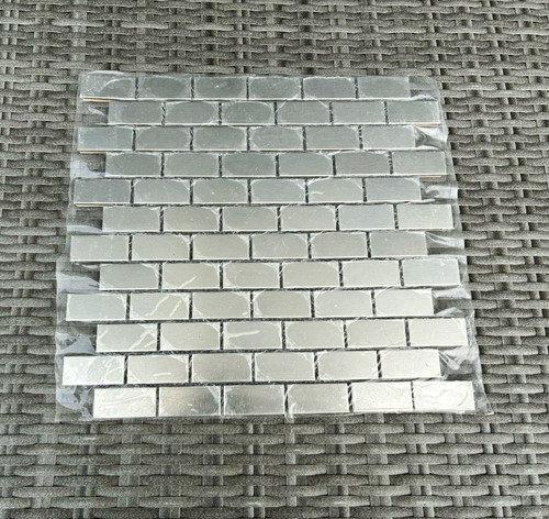 Mosaikfliesen edelstahl metall - mosaikfliesen,