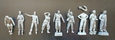 9 Resinfig. 1/35 German Panzer Crew,unbemalt und ohne OV