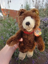 Alter Steiff Teddy Bär Teddy Baby alle Steiff ID's Teddybär Steiffbär Chocolate