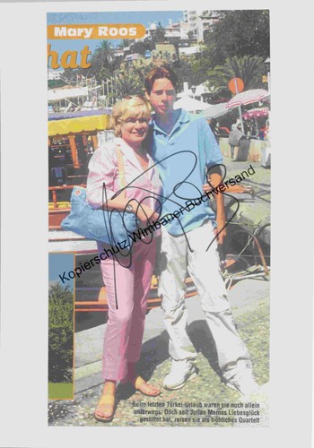 Original autogramm mary roos - original,