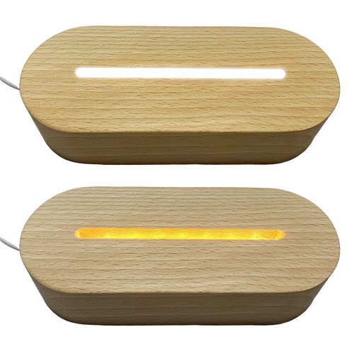 Holz led lichtsockel - holz, acryl