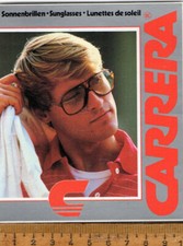 alter Aufkleber : CARRERA  Sonnenbrillen     (80er Jahre) 