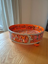 Tisch orientalisch indisch marokkanisch Teetisch Unikat Orange handbemalt 