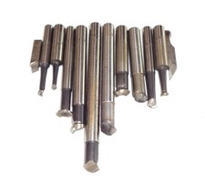 12 Drehstähle (Ausdrehstähle) L: 32 - 98 mm für Wohlhaupter (gebraucht)