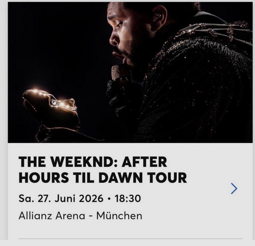 Sitzplätze the weeknd - sitzplätze,