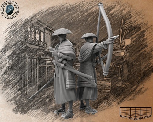 Samurai fighter miniature set - samurai,