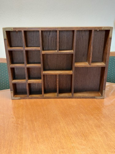Setzkasten dunkel holz - setzkasten,