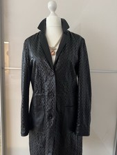 Ledermantel Gr.40 Schwarz von Madeleine
