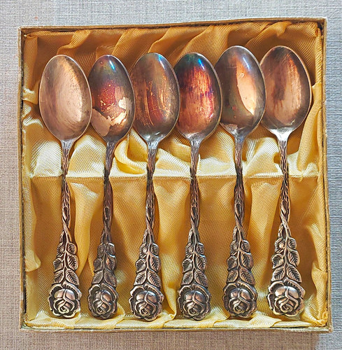 Versilberte kaffeelöffel - 6x,