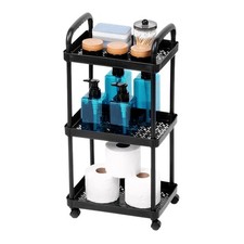 Rollregal 3 Ebenen Schwarz