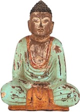 Sitzender Holzbuddha, Buddha