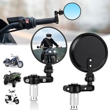 Motorrad Spiegel 360°Drehbar Motorrad Lenkerendenspiegel Runde Motorradspiegel