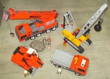 Playmobil Konvolut Sammlung Baustelle Fahrzeuge Kran Bagger LKW