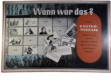 Kultur Mosaik Wann war das? Brettspiel Spielzeug Gesellschaftsspiel Vintage