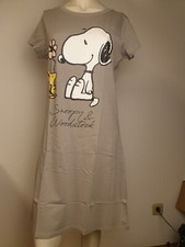 *NEU* The Peanuts Snoopy Damen Nachthemd Bigshirt Schlafshirt Pyjama Gr. M + L