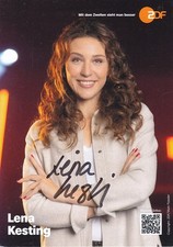 Lena KESTING - dt. TV-Moderatorin, ZDF, Original-Autogramm!