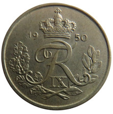 1950 Dänemark 25 Öre / Øre