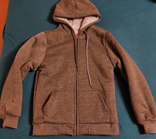 Plüsch Jacke Herren Grau