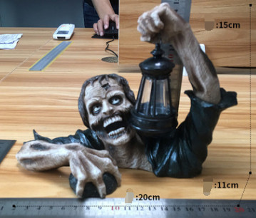 Zombie laterne halloween deko - zombie-laterne, halloween-deko