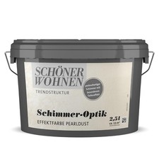 Schöner Wohnen Schimmer-Optik Effektfarbe Trendstruktur Wandfarbe pearldust 2,5