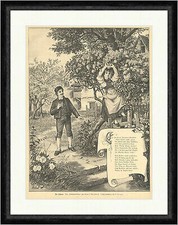 Der Schwur Rudolf Baumbach Baum Klettern Gedicht Herger Tracht  Faksimile_E 9394