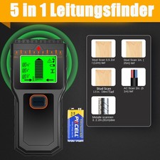 Ortungsgerät Leitungsfinder Wand Scanner 5 in 1 Kabeldetektor Strom Holz Metall 