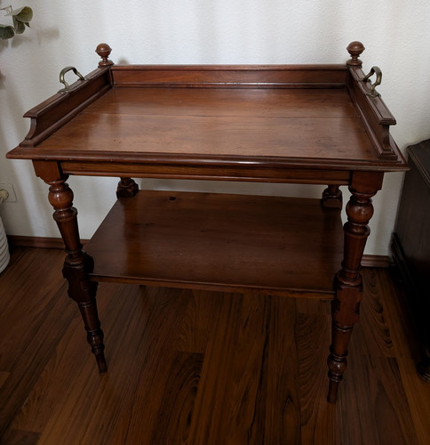 Art deko tablet - tisch, holz