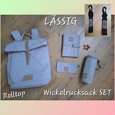 Wickelrucksack LÄSSIG  ❤️ Rolltop Backpack GREY helles grau ? wie NEU