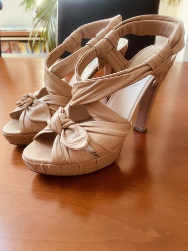 Prada plateausandale beige - prada,