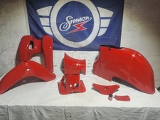Simson Schwalbe Verkleidung Neu Lackiert in Flammenrot 