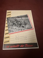 Original Prospekt Lanz  Bulldog -so Urteilt Der Bauer - Zugleistung -Schlepper