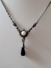 Jugendstil 925er Silber Kette