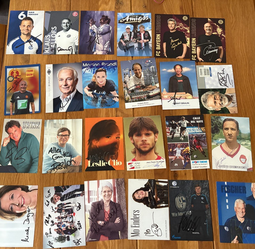 100 autogrammkarten 10x15 - autogrammkarten, cm