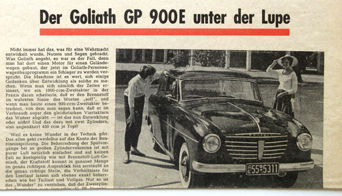 Goliath presse spiegel - goliath, 1/1956