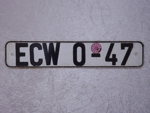 Ddr design kfz kennzeichen - design,