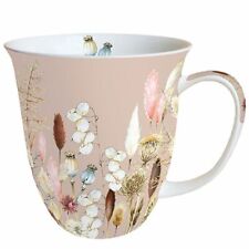 Porzellan-Tasse "Potpourri" versch.Trockenblumen* 0,4l Kaffee-Becher*Bone China