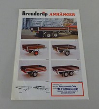 Prospekt / Broschüre Brenderup Anhänger-Programm