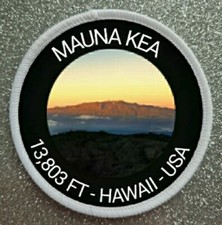 3" Mauna Kea Hawaii USA Sublimation Aufbügeln/Aufnähen Patch Abzeichen 