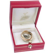 Cartier Ring TRINITY 750er White Rose and Yellow Gold Box