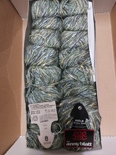 750g / 17x Adélie Anny Blatt Wolle grün/lichen Fb. 304 Effektgarn selten