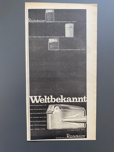 Weltbekannt ronson - -,