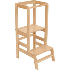 Polini Kids Baby Kinder Lernturm Step natur Holz braun - Zustand sehr gut