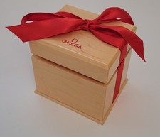 Omega wood watch - omega, red
