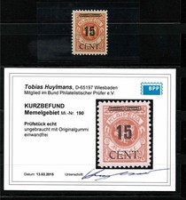 Memel 190 - ungebraucht -