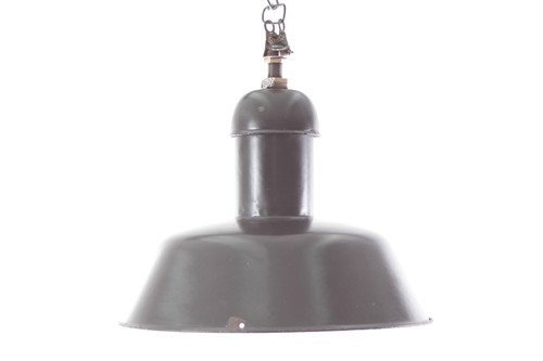 Alte emaillampe art deco - emaillampe,