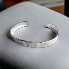 Herren armreif gehämmert 925 - armreif,