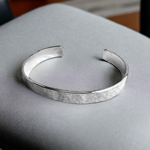 Herren armreif gehämmert 925 - herren,