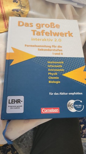 Cornelsen das große - das, tafelwerk